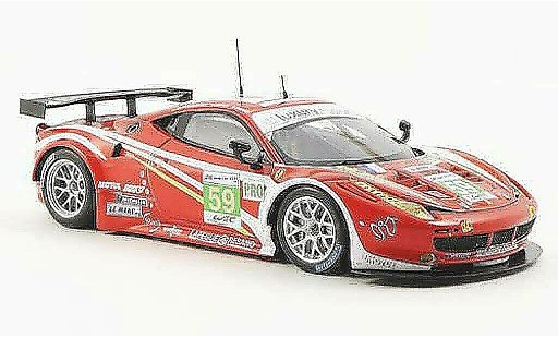 Ferrari 458 Italia GT2 1/43 Fujimi No.59 Luxury Racing 24h Le Mans 2012 modelauto