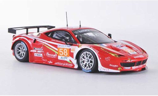 Ferrari 458 Italia GT2 1/43 Fujimi No.58 Luxury Racing 24h Le Mans 2012 modelauto