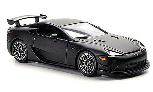 Lexus LFA Nurburgring Package 1/43 Ebbro matzwart modelauto