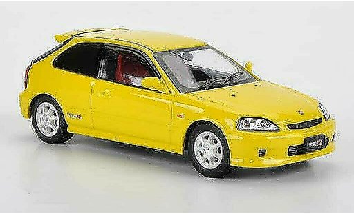 Honda Civic Type R EK9 1/43 Ebbro geel modelauto