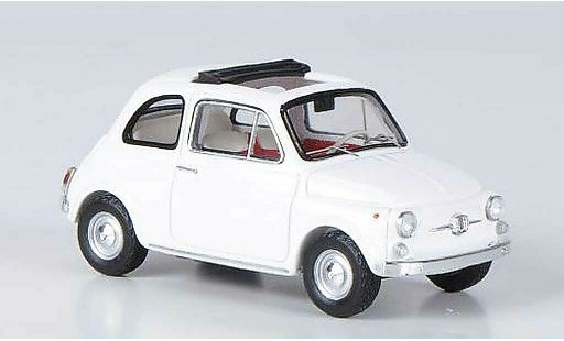 Fiat 500 F 1/43 Ebbro wit 1965 modelauto