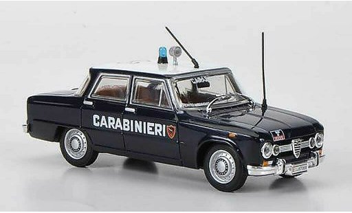 Alfa Romeo Giulia 1600 super 1/43 Hachette Carabinieri 1970 modelauto