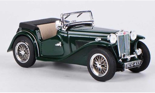 MG TC Base 1/43 Vitesse open shire groen 1945 modelauto
