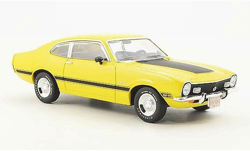 Ford Maverick GT 1/43 Premium X geel 1974 modelauto