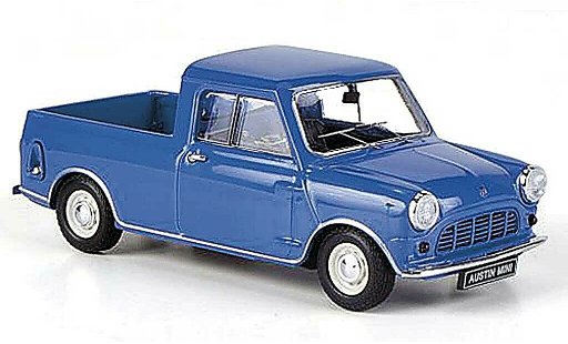 Austin Mini Pick Up utilitaire 1/43 Ebbro 1/4 ton blauw RHD 1961 modelauto