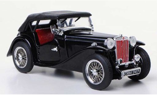 MG TC Base 1/43 Vitesse zwart RHD modelauto