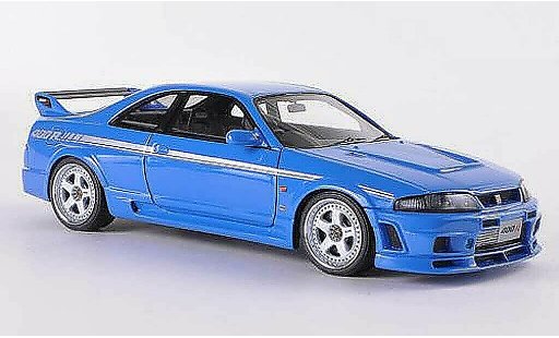Nissan Skyline R33 1/43 HPI Nismo 400R blauw RHD modelauto