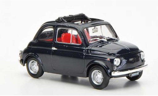 Fiat 500 R 1/43 Brumm blauw ge?ffnetes vouwdak 1972 modelauto