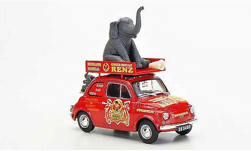 Fiat 500 R 1/43 Brumm NL Circus Renz (NL) Bellissimo 2007 1972 modelauto