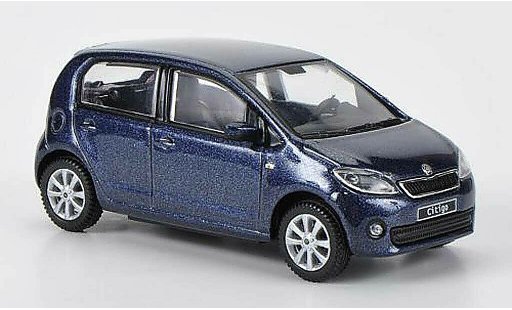 Skoda Citigo Base 1/43 Abrex blauwgrijs 5-Turer 2012 modelauto