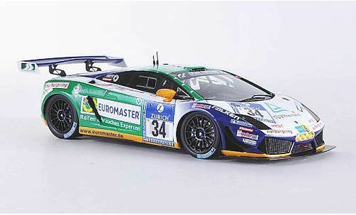 Lamborghini Gallardo LP600-4 1/43 Minichamps No.34 Reiter Engineering 24h Nurburgring 2011 F.stuk / J.stuk / H.J.stuk / D.Rostek modelauto