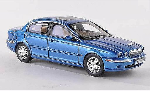 Jaguar X-Type Base 1/43 Premium X -blauw LHD 2004 modelauto