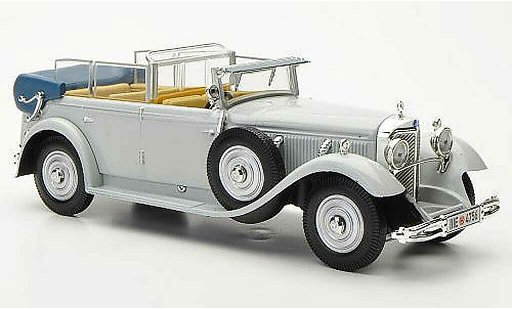 Mercedes 770 Cabriolet 1/43 WhiteBox Typ F grijs 1 modelauto