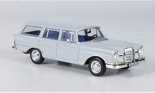 Mercedes 230 S 1/43 WhiteBox Universal grijs 1967 modelauto