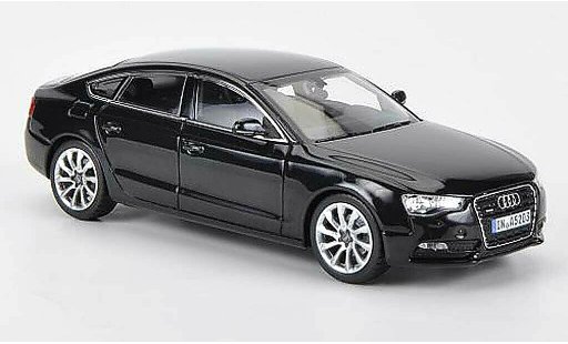 Audi A5 sportback 1/43 Norev zwart 2011 modelauto
