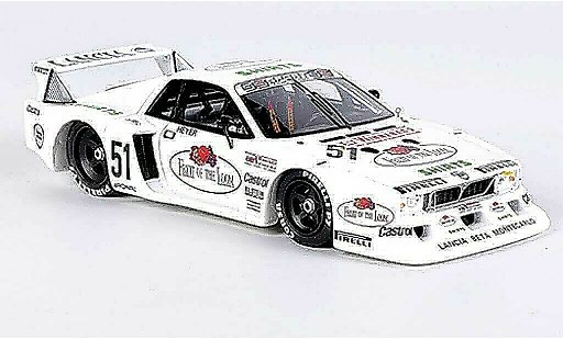 Lancia Beta Monte Carlo 1/43 Spark No.51 Fruit of the Loom H.Heyer DRM Zolder 1980 modelauto