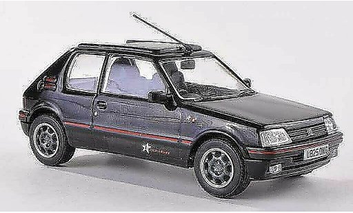 Peugeot 205 GTI 1/43 Vanguards 1.9 Radio 1 L825 OMG zwart modelauto
