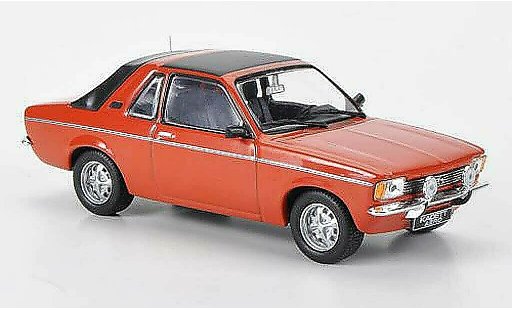 Opel Kadett C Aero 1/43 Hachette rood (ohne Magazin) 1978 modelauto