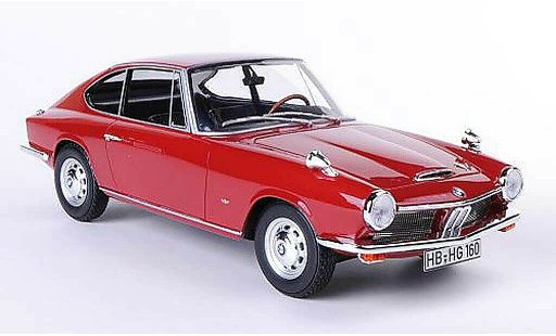 Bmw 1600 GT 1/18 BoS Models rood 1968 modelauto
