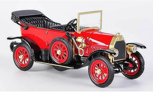 Fiat Zero Cabriolet 1/43 Rio rood/zwart 1914 modelauto