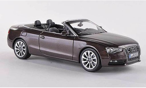 Audi A5 cabriolet 1/43 Norev Cabrio bruin 2012 modelauto