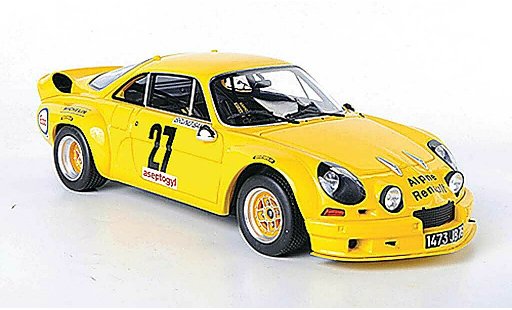Alpine A110 1800s groupe 5 1/18 Ottomobile geel modelauto