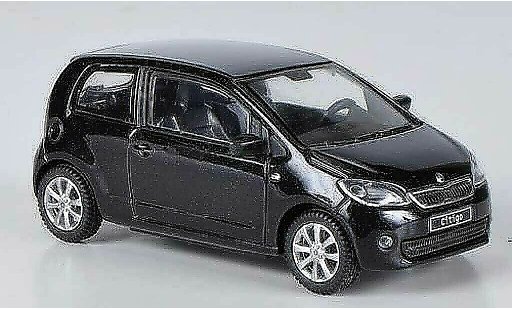 Skoda Citigo 3 portes 1/43 Abrex zwart 3- 2012 modelauto