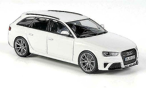 Audi RS4 avant 1/43 Minichamps (Typ B8) wit 2012 modelauto