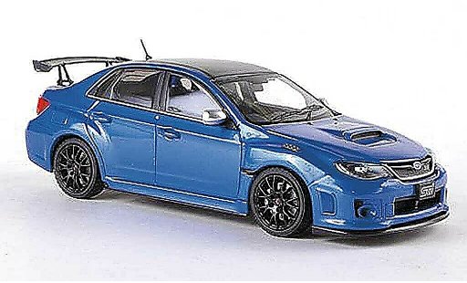 Subaru Impreza WRX 1/43 Ebbro STI S206 NBR Challenge Package blauw/carbon RHD modelauto