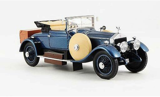 Rolls Royce Silver Ghost Doctor's Coupe 1/43 Neo Dansk (49RE) blauw RHD openes kap 1920 modelauto