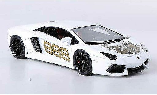 Lamborghini Aventador LP700-4 1/43 Look Smart No.888 wit met Drachen-Dekor modelauto