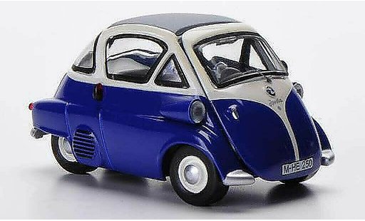 Bmw Isetta citadine 1/43 Schuco blauw/wit modelauto