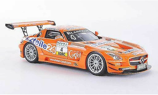 Mercedes SLS GT3 1/43 Schuco AMG No.4 kfzteile24 MS Racing Team Stoll / Dobitsch ADAC GT Masters-Saison 2012 modelauto