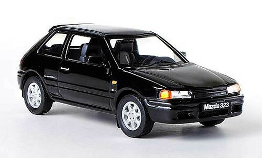 Mazda 323 GTX 1/43 IXO zwart LHD 1989 modelauto