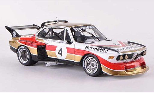 Bmw 3.0 CSL 1/43 Spark Gr.5 No.4. Hermetite 6h Silverstone 1976 J.Fitzpatrick/T.Walkinshaw modelauto