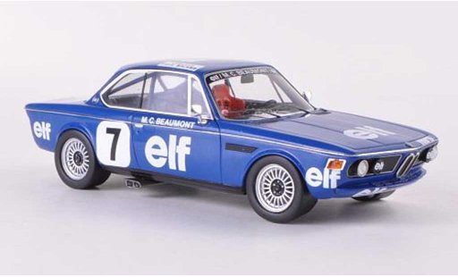Bmw 3.0 CSL 1/43 Spark No.7 Elf Championnat de France Production 1976 M.C.Beaumont modelauto
