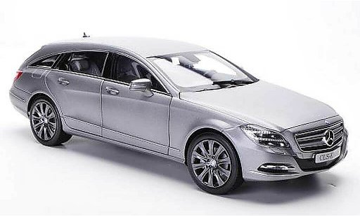 Mercedes Classe CLS Shooting Brake 1/18 Norev (X218) mat grijs 2012 modelauto