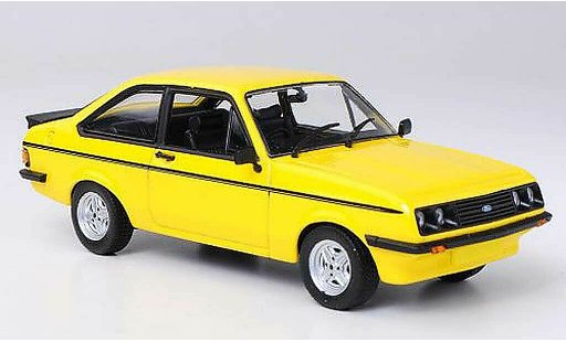 Ford Escort RS 2000 1/43 Minichamps MkII geel RHD 1976 modelauto