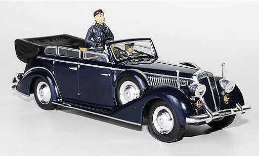 Lancia Astura IV Serie Ministeriale 1/43 Starline blauw met Figuren 1938 modelauto