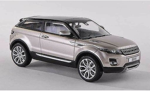 Range Rover Evoque Coupe 1/43 IXO beige/zwart 3-portes 2011 modelauto