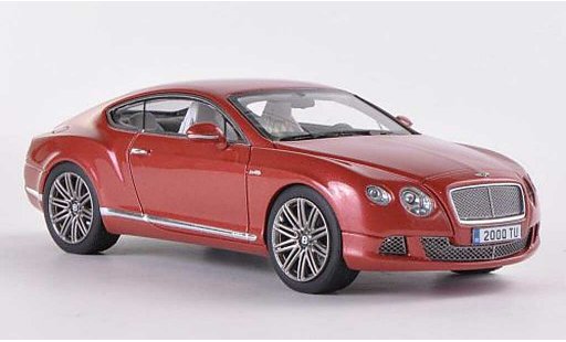 Bentley Continental GT Speed 1/43 Look Smart rood-bruin modelauto