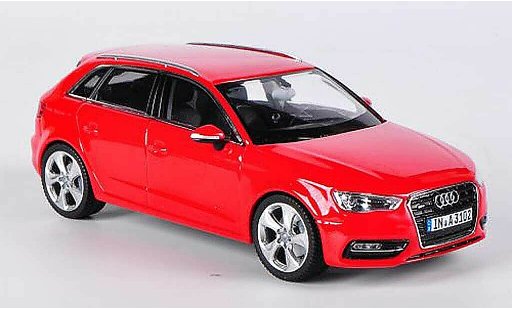 Audi A3 sportback 1/43 Schuco rood 2012 modelauto