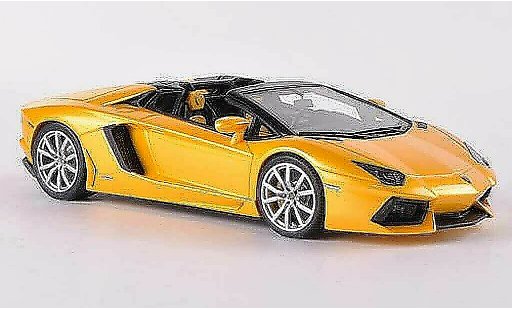 Lamborghini Aventador LP700-4 1/43 Look Smart Roadster met.geel modelauto