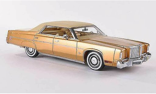 Chrysler Imperial Hardtop 1/43 Neo 4-Door Sedan gold/mat beige 1975 modelauto