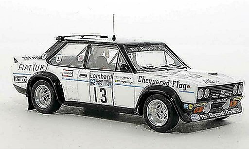 Fiat 131 Abarth 1/43 Trofeu No.13 Chequered Flag S.Andreasson / S.Lampinen RAC Rally Groot-Brittanni&Atilde;&laquo; 1977 modelauto
