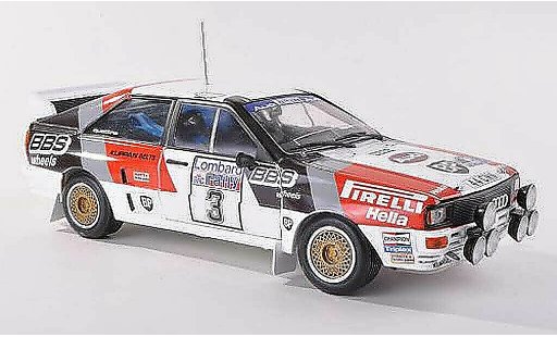 Audi Quattro a2 1/43 Sun Star No.3 Pirelli/BBS Rally Grande-Bretagne 1983 S. Blomqvist/B.Cederberg modelauto