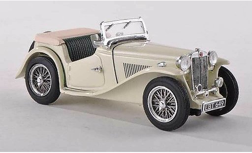 MG TC Base 1/43 Vitesse ougroen beige RHD modelauto
