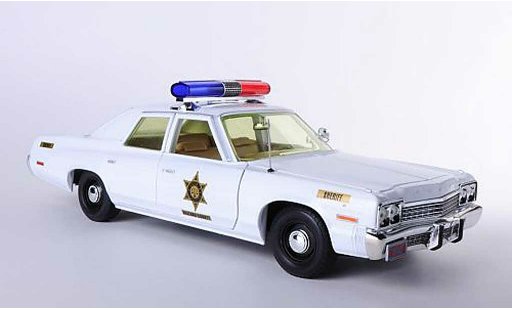 Dodge Monaco 1974 1/18 Johnny Lightning Hazzard County Sheriff The Dukes of Hazzard - Rosco Patrol Car modelauto