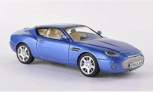 Aston Martin DB7 zagato 1/43 WhiteBox blauw modelauto