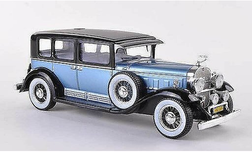 Cadillac V16 Sedan 1/43 WhiteBox blauw/zwart 1 modelauto